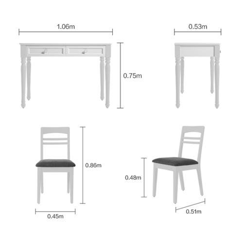 Linspire Wesley Desk & Chair Set