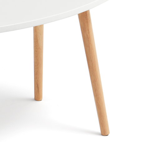 Linspire Juniper Side Table, Small, Natural & White