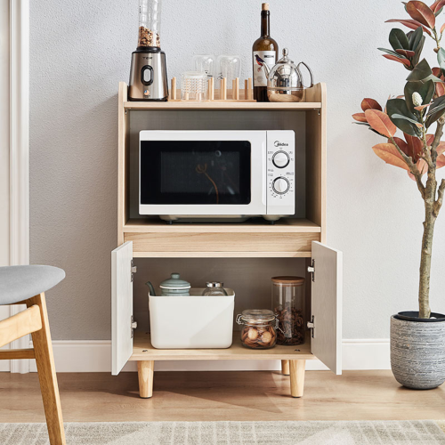 Linspire Juniper Sideboard, Small, Natural & White