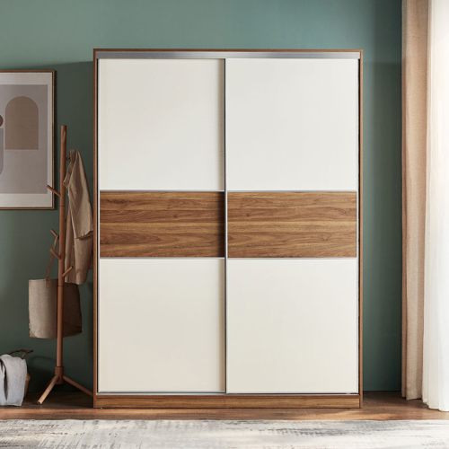 Linspire Odyssey Wardrobe, Walnut & White