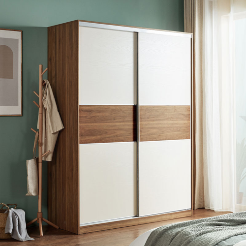 Linspire Odyssey Wardrobe, Walnut & White