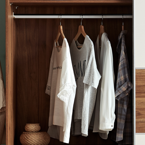 Linspire Odyssey Wardrobe, Walnut & White