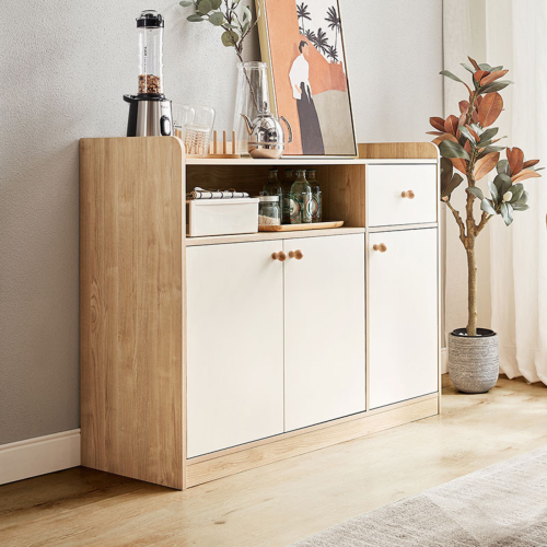 Linspire Juniper Sideboard, 1.2M, Natural & White