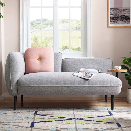 Linspire Flux 2 Seater Sofa with Sidetable, Right Armrest, Mist