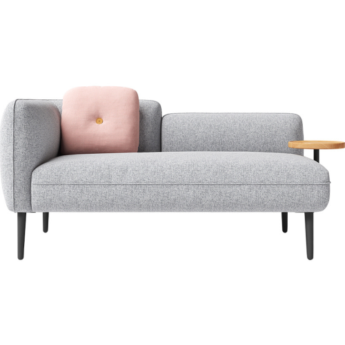 Linspire Flux 2-Seater Sofa with Sidetable, Right Armrest, Mist