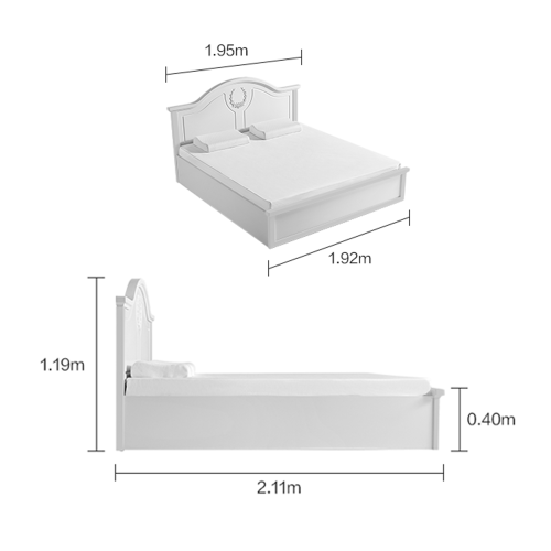 Linspire Wesley Super King Bed Frame with Storage