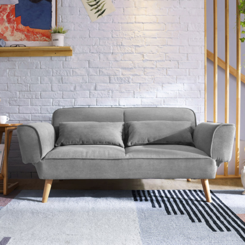 Linspire Fusion 2-Seater Sofa Bed, Grey