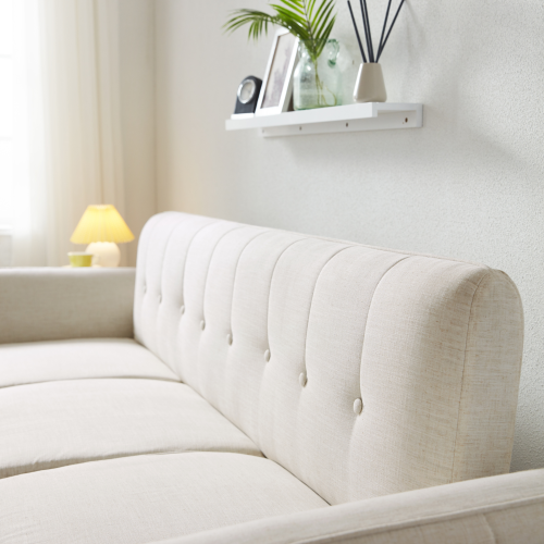 Linspire Monet 3.5-Seater Sofa Bed, Cream White