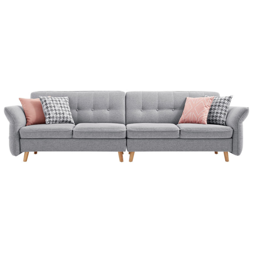 Linspire Monet 4 Seater Sofa, Light Grey