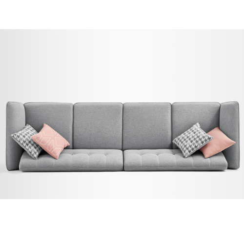 Linspire Monet 4 Seater Sofa, Light Grey