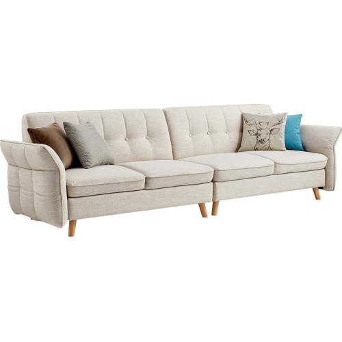 Linspire Monet 4-Seater Sofa Bed, Cream White