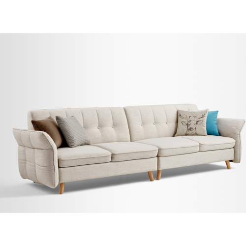 Linspire Monet 4 Seater Sofa, Cream White