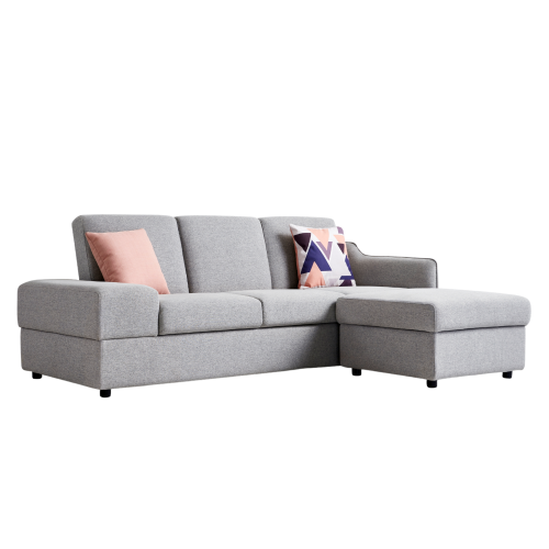 Linspire Hera 3 Seater Sofa Bed with Storage and Ottoman, Left