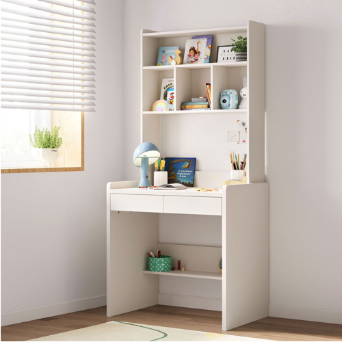 Linspire Sprout Kids Desk with Storage Shelf, White