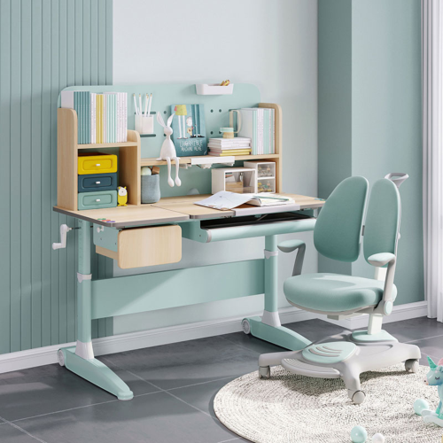 Linspire Bud Adjustable Kids Desk & Chair Set, Blue