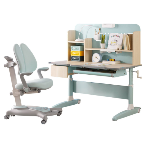 Linspire Bud Adjustable Kids Desk & Chair Set, Blue