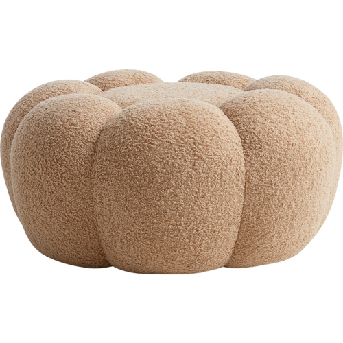 Linspire Lotus Boucle Armchair with Ottoman, Toffee