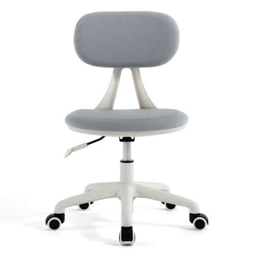 Linspire Slate Dual Study Desks and 2 Chairs Set, Grey & White & Yellow