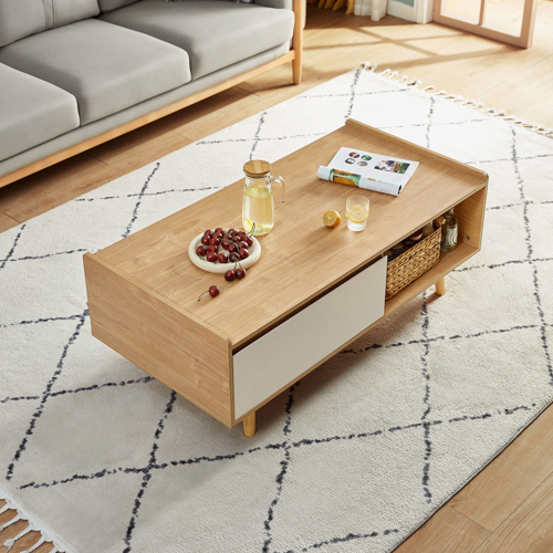 Linspire Karo Coffee Table, Natural & White