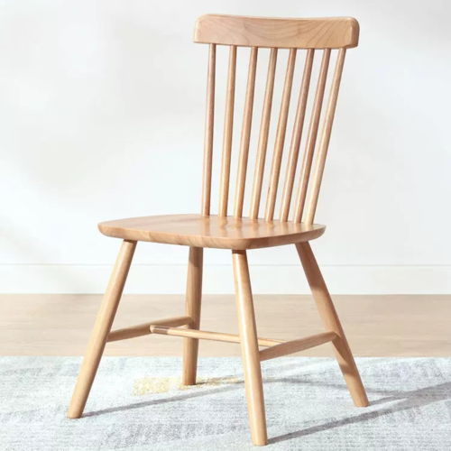 Linspire Ventus Solid Wood Dining Chairs, Natural, Set of 2