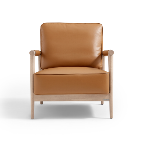 Linspire Bliss Armchair, Natural & Brown