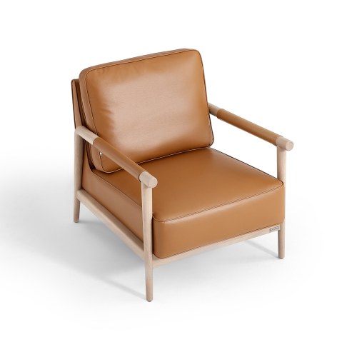 Linspire Bliss Armchair, Natural & Brown