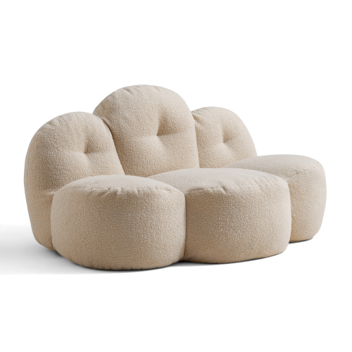 Linspire Lotus Boucle Bean Bag Chair, Apricot