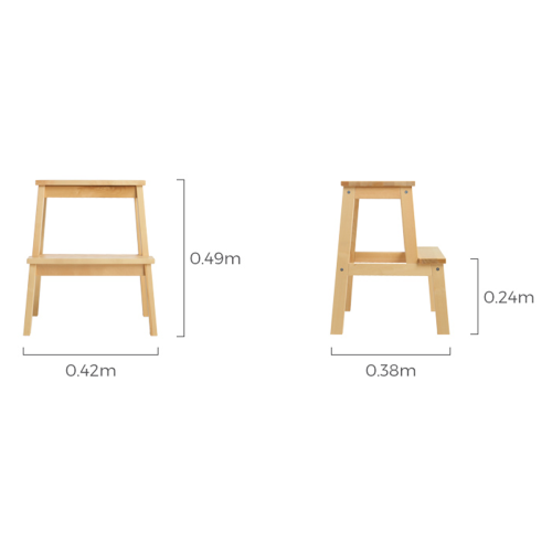 Linspire Juniper Solid Wood Step Stool