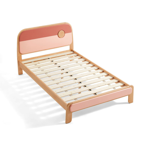 Linspire Berry Solid Wood Kids Bed Frame, 150x200cm, Pink