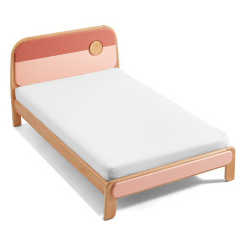 Linspire Berry Solid Wood Kids Bed Frame, 150x200cm, Pink