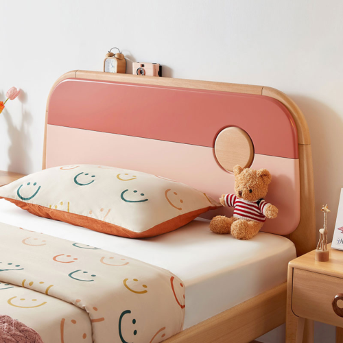 Linspire Berry Solid Wood Kids Bed Frame, 150x200cm, Pink