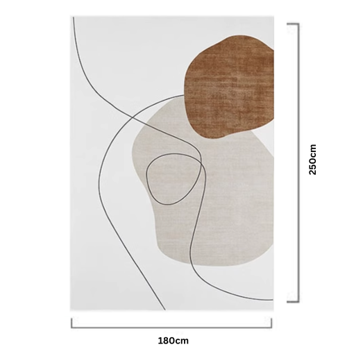 Linspire Rodin Rug, Geometric beige, 180x250cm