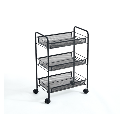 Linspire Tulle 3-Tier Trolley, Black