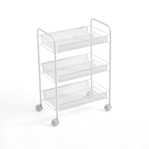 Linspire Tulle 3-Tier Trolley, White