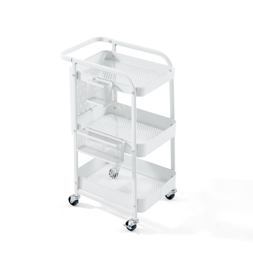 Linspire Strata 3-Tier Trolley with Pegboard & Basket