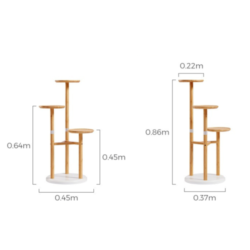 Linspire Grow Plant Stand, Natural & White