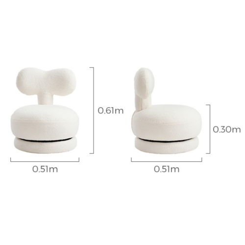 Linspire Lotus Boucle Swivel Chair