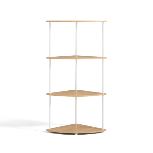 Linspire Delta Corner Shelving Unit, 4-Tier