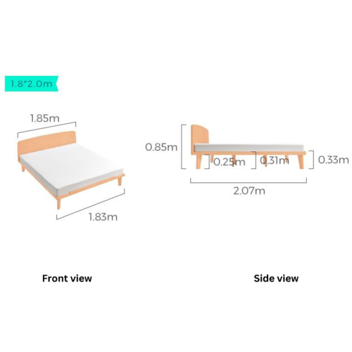 Linspire Ventus Super King Bed Frame with Headboard