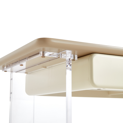 Linspire Wisp Illusion Desk with Transparent Legs