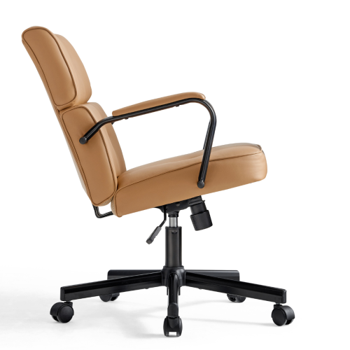 Linspire Noble Office Chair with Armrest, Caramel