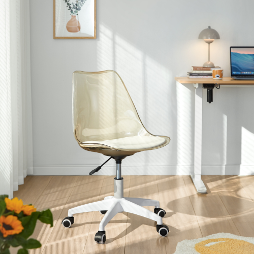 Linspire Wisp Transparent Office Chair, Amber