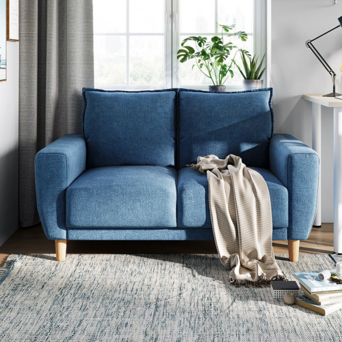 Linspire Essence 2-Seater Sofa, Blue