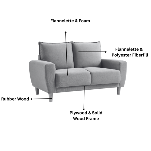 Linspire Essence 2-Seater Sofa, Beige