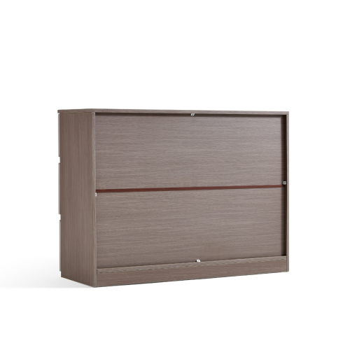 Linspire Rena Chest of 6 Drawers, Warm Wood & Grey