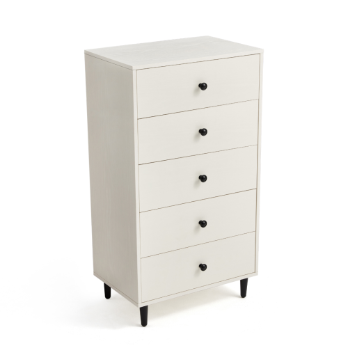 Linspire Fresko Chest of 5 Drawers, White