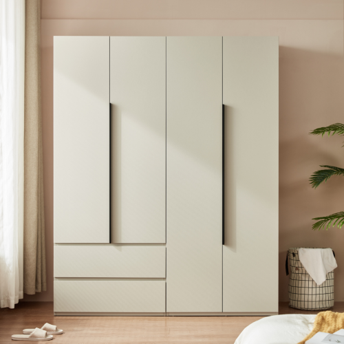 Linspire Stele 4-Door Wardrobe with Drawers & Shelf
