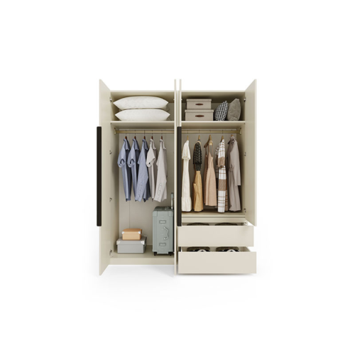 Linspire Stele 4-Door Wardrobe with Drawers & Shelf