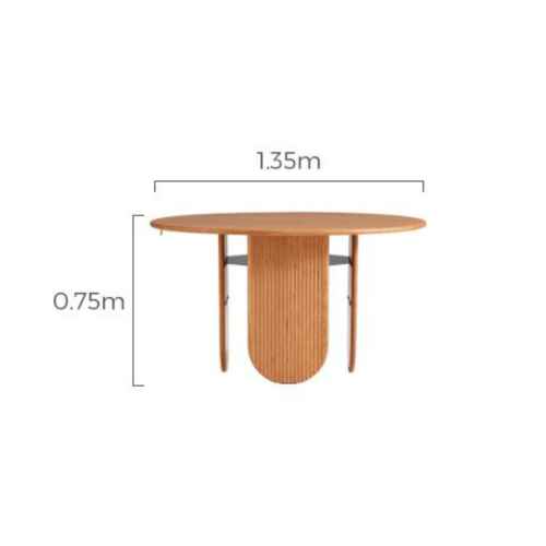 Linspire Harbor Solid Wood Dining Table 1.35m