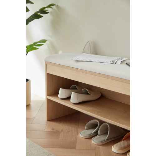 Linspire Miro Shoe Beech 80cm, Beech & Beige